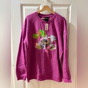NEW Disney Minnie Mouse and Daisy Duck Crewneck Sweatshirt